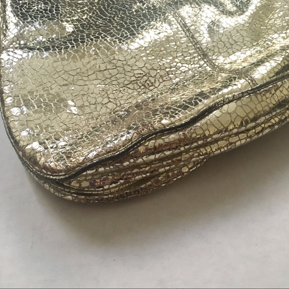 Steven by Steve Madden Gold Cracked Leather Bag - Picture 8 of 8